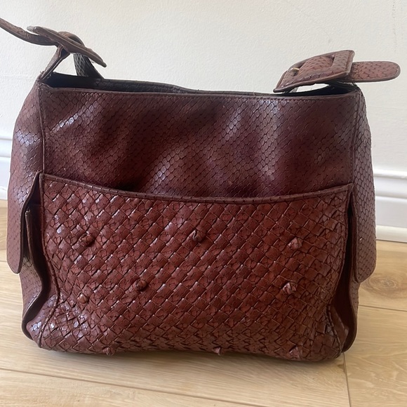 Perlina Handbags - Perlina Gorgeous Brown Leather Handbag
